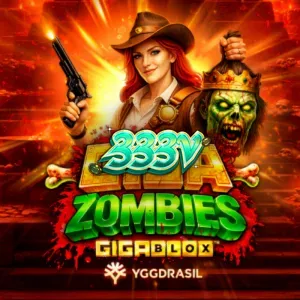 Tampilan visual slot Giga Zombies GigaBlox dengan latar reruntuhan Aztec.